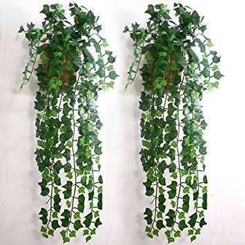 Guirlande de feuilles de lierre artificielles, plantes de vigne, feuillage artificiel, décoration murale pour la maison