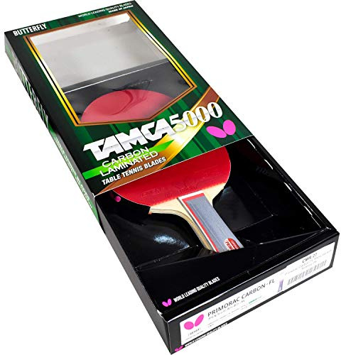 Butterfly Primorac Carbon Pro-Line Table Tennis Racket - One of Our Fastest Blades Fueled by The Raw Power of Carbon Fiber - Recommended for World Class Play - Pro-Line Series