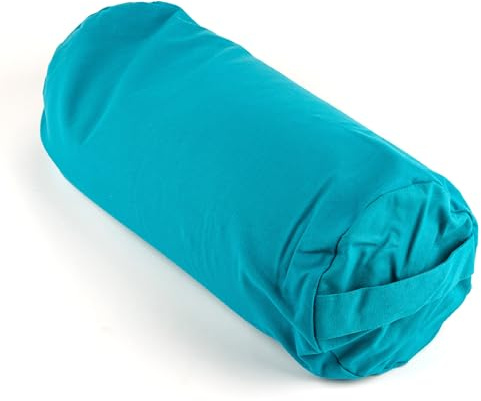 Myga Buchweizen Bolster Kissen | Ergonomisches Yoga- & Meditationskissen | Abnehmbarer Bezug & Natürliche Füllung | Ideal für Entspannung & Support bei Yogaübungen | 63 cm x 25 cm