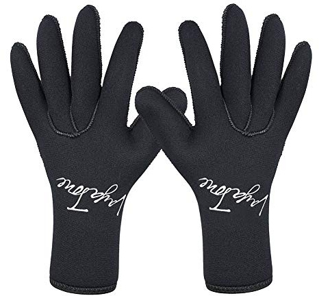 WYYHAA Men Women 5Mm Neoprene Wetsuit Gloves, High-Stretch Anti Slip Warm Waterproof Diving Gloves for Swim Kayaking Gloves Paddle Sailing Surf,L