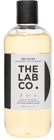 The Lab Co. Laundry Detergent Wash for Delicates. Non-Bio. Planted Based. Size 300ml for 20 washes. For satin, silks, lace, lingerie, delicate fabrics and clothing