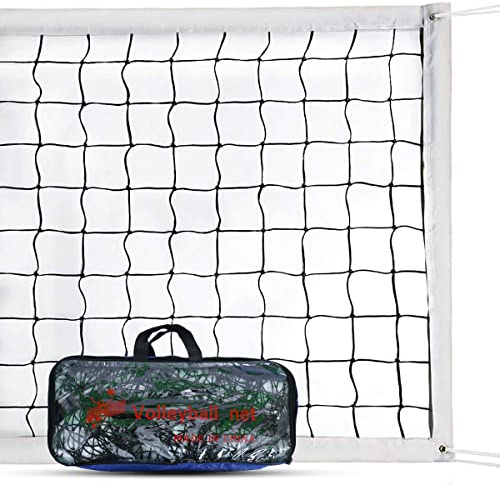 Rete da pallavolo professionale interni esterni, portatile, di ricambio per pallavolo, con cavo in acciaio per aeromobili e borsa per il trasporto, per cortile/spiaggia/cortile scolastico/parco
