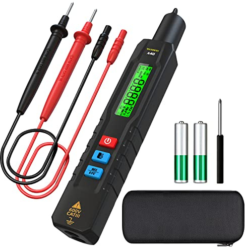 MAXRIENY Spannungsprüfer Anzeige 3 Ergebnisse Spannungsprüfer mit Infrarot-Thermometer und VFC Multimeter für Auto HVAC Automotive Industrie Koch