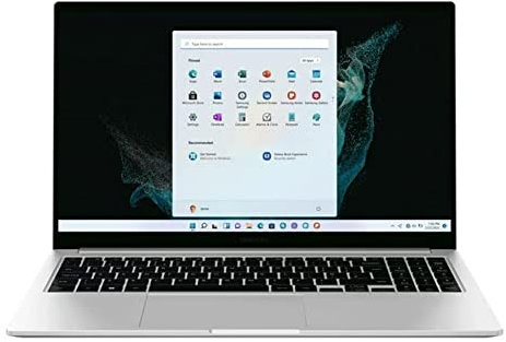 Samsung Galaxy Book2 12th Gen Intel Core i3 with Windows 11 Home 15.6 Inch Laptop 8GB RAM 256GB Storage Mystic Silver (UK Version) (Renewed)