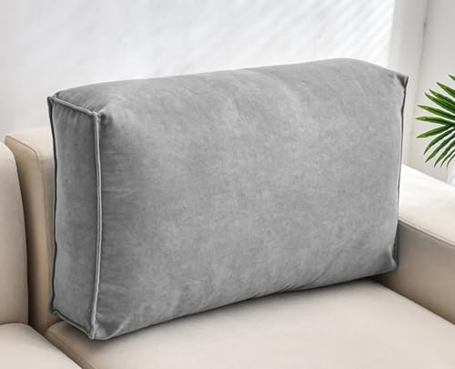 Lesekissen für Bett und Sofa Lehnenkissen 60/70/90/100cm Weiches Waschbar Lesekissen, Kopfteilkissen, Rückenkissen, Lendenwirbel-/Rückenstützkissen mit Abnehmbarem Bezug, ( Color : #2 , Size : 90x45x1