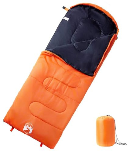 vidaXL Schlafsack, Deckenschlafsack für Erwachsene, Leichtschlafsack für Trekking Reisen Wandern Outdoor, Campingschlafsack 3-4 Jahreszeiten