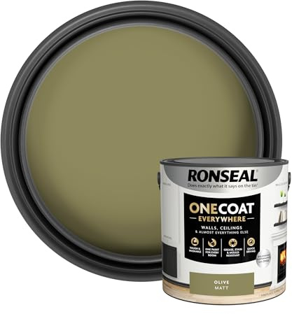 Ronseal One Coat Everywhere Matt Paint 2.5L Olive