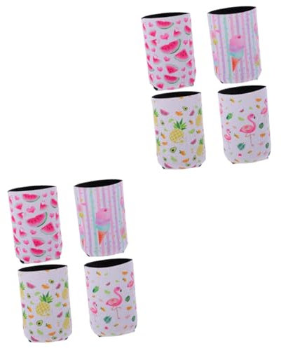 Amosfun 8 Stk -Bierflaschen-Set Bierflaschendeckel Ärmel trinken Soda-Kühler Hüllen für Getränkedosen protect schutzzelt rutschfeste Dosenhüllen wiederverwendbare Dosenhüllen Neopren