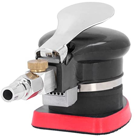 Lijadora orbital neumática,12000rpm Lijadora orbital profesional neumática de doble acción Lijadora neumática de palma de alta velocidad Pulidora de Aire para Esmerilar Lijar Pulir