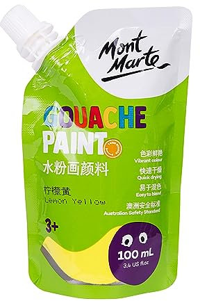 GAOSHA Gouachefarbe, 11 Farben (100 ml Beutel), in Beuteln, reichhaltige Pigmente, verblassend, einfarbige Farbe für