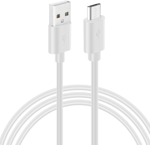 PATIKIL 6.6Ft USB to Micro USB Power Extension Cable, 3A Fast Charger Long Charging Cord for Security Cameras, Phone, Video Records, Electronic Equipment, White
