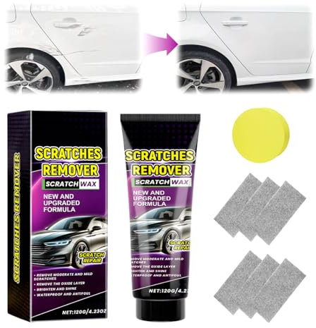 Nano Cloth Car Scratch Remover, 2025 Nuova Rimuovi Graffi per Veicoli con Panno Nano e Spugna, 120g Pasta per Riparazione Graffi, Polish Auto Rimuovi Graffi (1 Set)