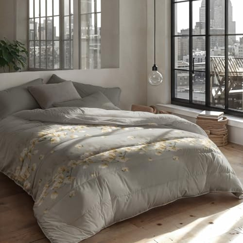 Zelesta Royalbed Light Bettdecke 200x200 cm 4 Jahreszeiten - Bettwäsche winterdecke und Sommer-Bettdecke Duvet - Waschbare bettdecke ohne Bezug - Anti-Allergene Steppdecke - Bettwäsche mit Muster