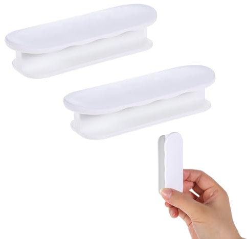 2 Stück Balkontürgriff Kleben Selbstklebende Türgriffe Terassentürgriff Außen Türgriff Balkontür Außens Griff Balkontür Ohne Bohren Kunststoff Griff Terrassentür Außens Klebegriff Terrassentür , Weiß