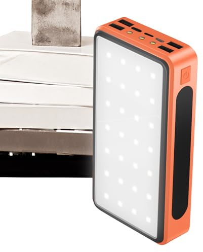 Batterie Externe Solaire Pack Batterie étanche 20000mAh avec Lampe LED