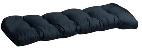 USOHJZ Deckchair Cushion Bench Cushion Chaise Lounge Cushion Resilient Window Seat Cushion For Outside Poolside Patio Swing Garden Deck Sofa Rattan Chair Outdoor Cushions For Chairs(Black)