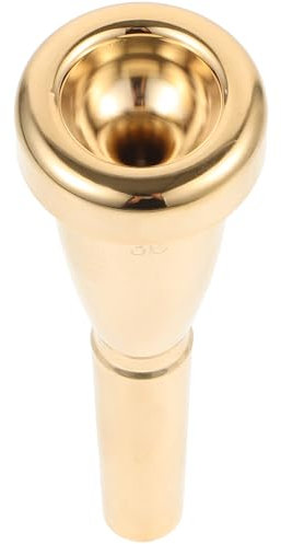 BESPORTBLE Trompetenmundstück aus Goldfarben oder Silber für Klare Klangqualität und Langlebigkeit Geeignet für Anfänger und Profis Tragbarem Design