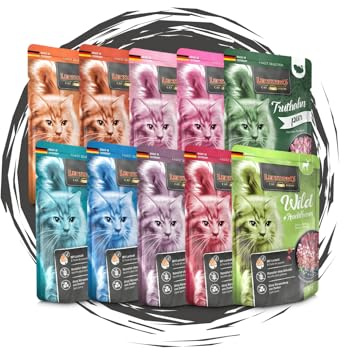 Leonardo - Katze, Nassfutter - Frischebeutel Bigpack Bundle - Mix 2, garantiert 10 Sorten (Ente, Fasan, Geflügel, Huhn, Truthahn, Fisch, Forelle, Kaninchen, Rind und Wild) - 24x85g