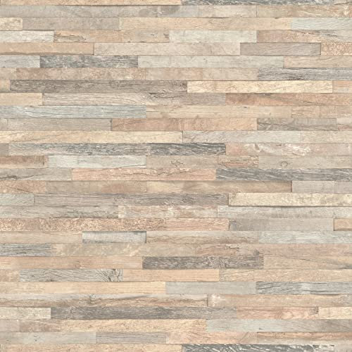 rasch Tapete 939804 – Vliestapete in heller Holz-Optik aus der Kollektion Factory III – 10,05m x 53cm (L x B)