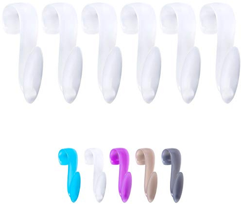 Wellgro Lot de 6 crochets de radiateur ronds de qualité supérieure Fabriqué en Allemagne Crochet pour serviette Couleur au choix