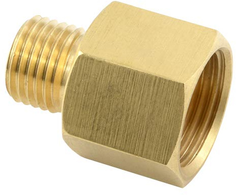 Fittingteile - Adapter für Düsenmontage Druckluftpistole Ausblaspistole Zubehör (Außen x Innengewinde: G 1/4 - M12 x 1,25)