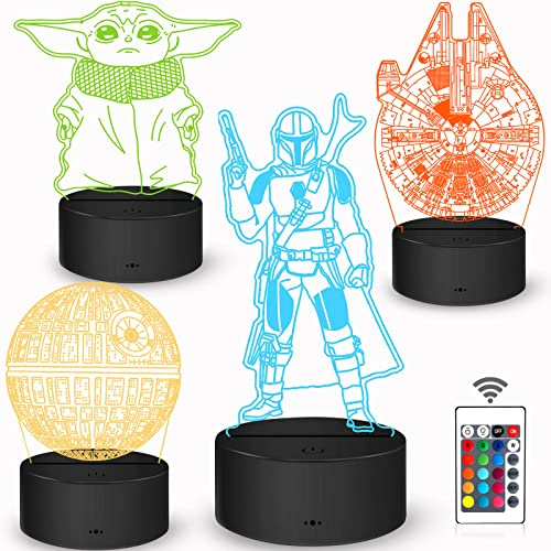 Dreamy Cubby Geschenke Lampe Spielzeug Nachtlicht mit 4 Mustern und 7 Farbwechsel Dekor Lampe - Perfekte Geschenke für Fans Herren Jungen.