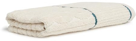 Möve Cosy Knits Zopf Allover Duschtuch 67 x 140 cm aus 100% Baumwolle, Nature/deep Lake