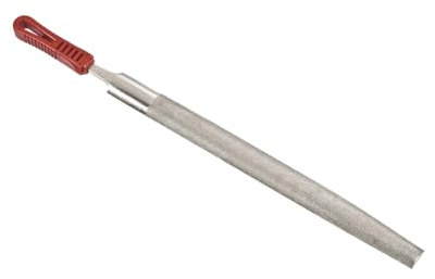 CoCud Lima de Diamante, Longitud de Lima de 12 (30 cm) Longitud Total de 16 (41 cm), Lima de Afilado Media Caña Recubierta de Diamante para el Rectificado de Modelos
