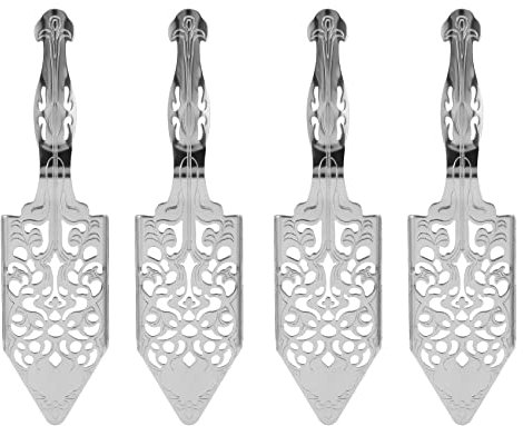 Fegtrty 4 Pieces Absinthe Spoons, Stainless Steel Absinthe Cocktails Spoon Making Kit Gothic Absinthe Fountain Spoon Dripper