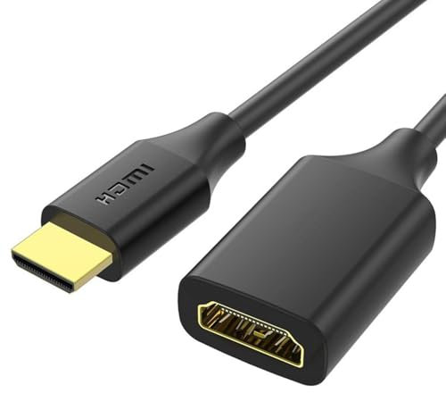 RIKYJIC Cavo adattatore da mini HDMI a HDMI, 0,25 metri, compatibile con Rasp-Berry Pi Zero W, fotocamera, scheda grafica, proiettore Pico e altro