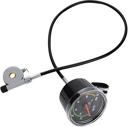 Akozon Langlebiger Mechanischer Fahrradcomputer aus Aluminiumlegierung, Fahrrad-Tachometer, Kilometerzähler, Fahrrad-Stoppuhr, Fahrradcomputer