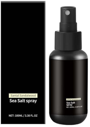 Sea Salt Spray, Natural Finish Sea Salt Spray for Hair, Volumizes & Texturizes, Infused with Kelp & Vitamin B5, Light & Non-Greasy, Paraben, Sulfate, Phthalate Free100ml (1)