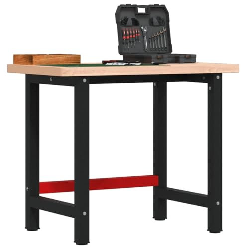 Furniture Select-Werkbank 100x60x83 cm Massivholz Buche rechteckig