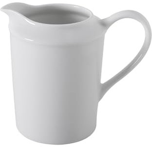 Gravy Boat White Ceramic Sauce Jug Porcelain Sauce Jug for Gravy and Salad Dressings Gravy Boat Fat Separator(300ml)