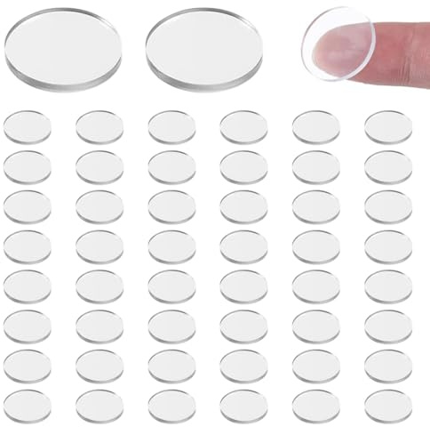 COYUN Lot de 50 patins antidérapants en caoutchouc transparent,Plaques en Verre Transparent Antidérapantes pour dessus de table en verre, cadres photo, meubles, armoires de cuisine