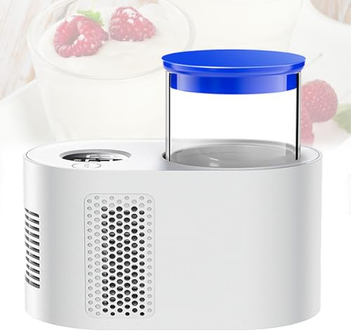 VzxCrue Yoghurt Maker Uk,Yoghurt Maker Temp Control, Digital Yoghurt Maker,with Adjustable Time & Temp Control Make Trillions Of Live Probiotics,for Making Fresh, Healthy Homemade Desserts,White