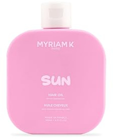 MYRIAM K PARIS – Huile Cheveux Solaire 140ml ︎ – Protection Soleil, Mer & Piscine – Nourrit, Répare & Protège – Huiles de Ricin, Baobab & Abricot – Pour Cheveux Exposés