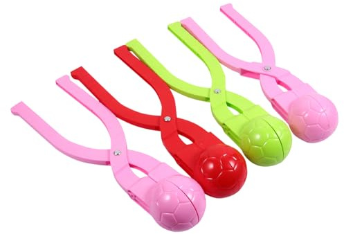 Gatuida 4 pièces Lot de Moules à Boules de Neige Étanches Jouets Hiver pour Garçon Fille Outils Pratiques pour Jeux Extérieurs et Batailles de Neige Couleur Aléatoire Couleur Aléatoire