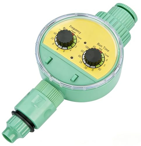 TRJZWA Programador de riego para jardín, Simple y fácil de Usar, Color Verde Claro