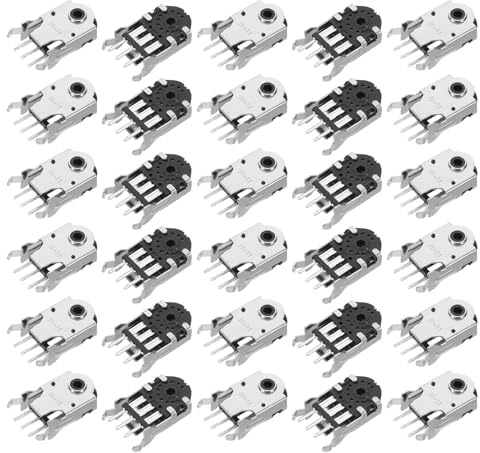 DOITOOL Kit di Riparazione Encoder Mouse 100 Pezzi in Metallo Argento Funzionamento Silenzioso e Installazione Facile per Gaming e Office