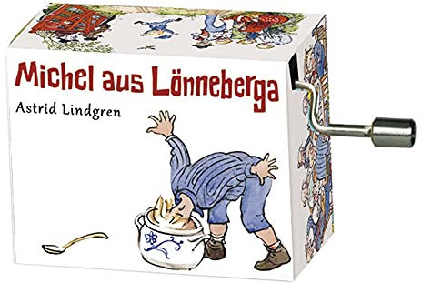 Fridolin Michel aus Lönneberga Spieluhr Minidrehorgel Michl war ein Lausejunge - Braun - Cuckoo Clock - Uhr