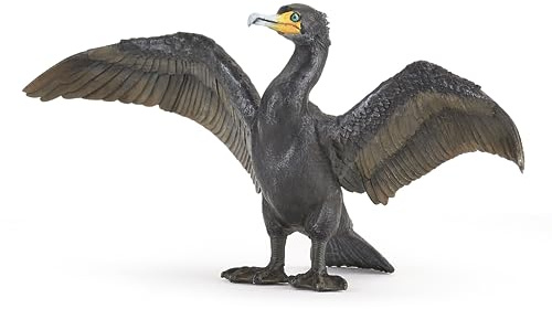 Papo - Statuina Cormorano Realistica Giocattolo per Bambini - 3 Anni + - Collezione Universo Marino - Gioco Educativo Uccelli Acquatici - Idea Regalo Giocattolo Bambina Bambino - 10.3 Cm X 5 Cm X 5 Cm