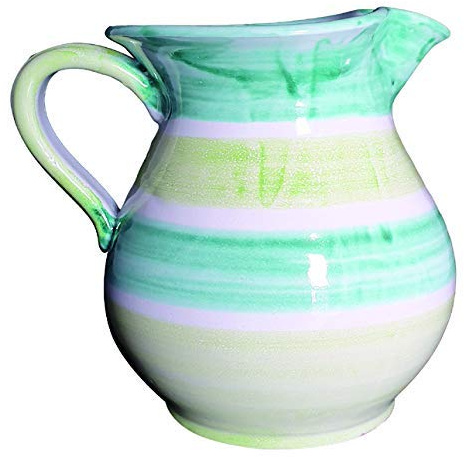 Generico Brocca Vino Sangria Acqua in Ceramica di Vietri Dipinta a Mano, Altezza cm. 20, Capienza 1 Litro, Arredo Tavola Cucina, Idea Regalo Natale, Made in Italy