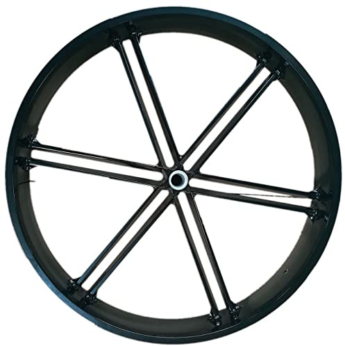 DAFATEFA Fatbike Felgen, 66 cm (26 Zoll), 12 Speichen, silberfarbene Mountainbike-Räder, 85 mm Breite, 190 mm Dropout, Magnesium-Legierung, Scheibenbremse, 2-teiliges Set