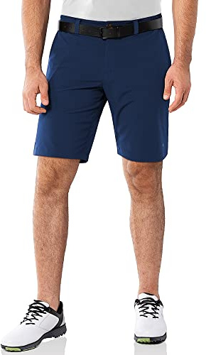 33,000 fot herr golfshorts stretch bermudashorts UPF 50 lätta korta golfbyxor chinos shorts sommarshorts med 3 tehållare och 4 fickor 23 cm för golf, Mörkblå, 32