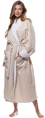 Turquaz Robes for Women - Luxury Warm and Heavy Plush Lined Bathrobe, Microterry, Cozy & Elegant Womens Robe