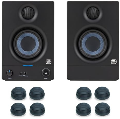 PreSonus Eris 3.5 BT Generation 2 active Bluetooth Studio Monitor cajas altavoces + keepdrum boxes pies
