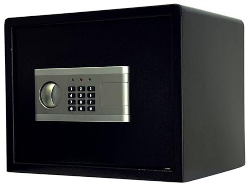 HELO Tresor Safe Elektronischer Möbeltresor Wandtresor Geldschrank Dokumententresor C3 schwarz