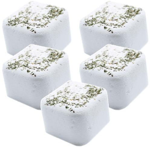 5 Kick Start Aromatherapy Shower Steamers with Essential Oils, XL Shower Bombs, 70g Each, Strong Fragrance, Shower Fizzer Present/Gift Set for Men or Women (Kick Start)