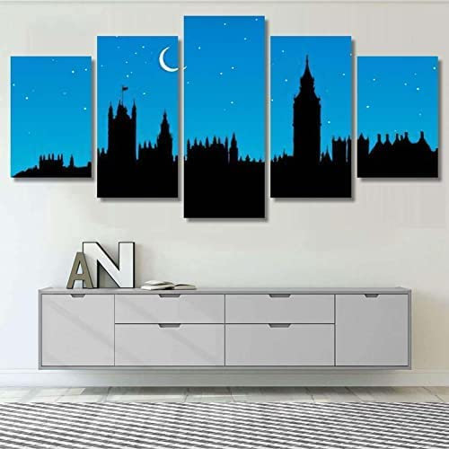 Home Decor Leinwanddruck Poster 5 Stück Romantische Geschichte Ohne Rahmen 150 X 80 Cm Wandkunst Yacht Moderne Kunstwerke Bilder Gemälde Für Wohnzimmer Schlafzimmer Esszimmer Büro Kinderzimmer
